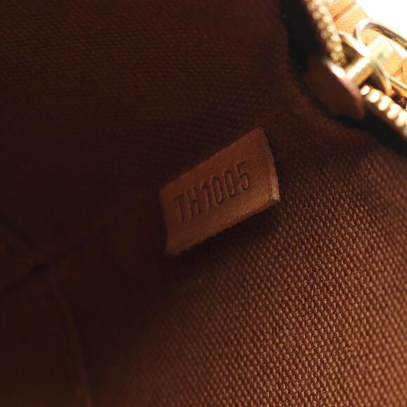 LOUIS VUITTON Brown Monogram Leather Pouch - Picture 5 of 8